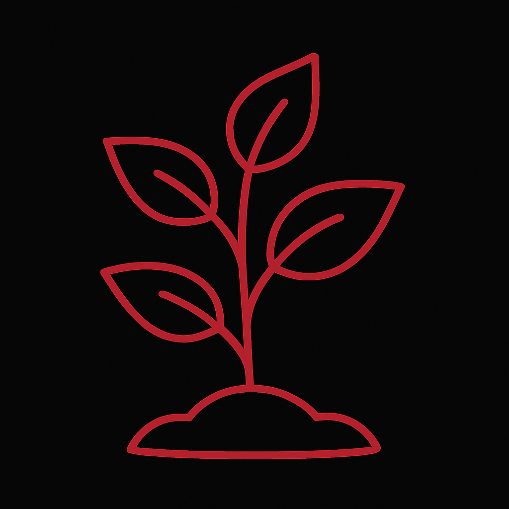 Arte minimalista de uma planta